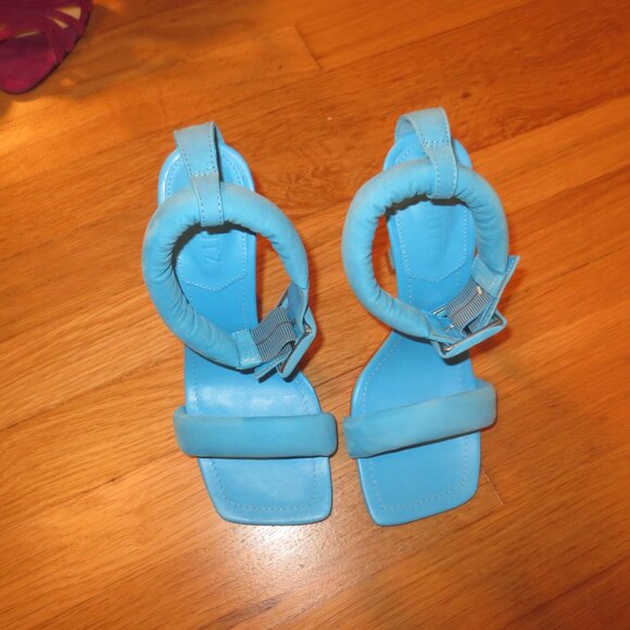 Last chance NNB Blue SCHUTZ Tube Strap High Heel Sandals - Picture 7 of 8